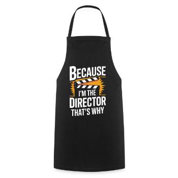 Filmmaker Film Director Cinematographer Film - Cooking Apron - black - Front - AI Model Male 185 dark (185cm)