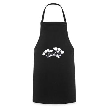 blumen glanz grass symbol pflanze - Kochschürze - Schwarz - Vorne - AI Model Male 185 dark (185cm)