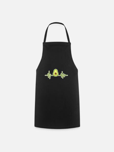 Avocado - Kochschürze - Schwarz
