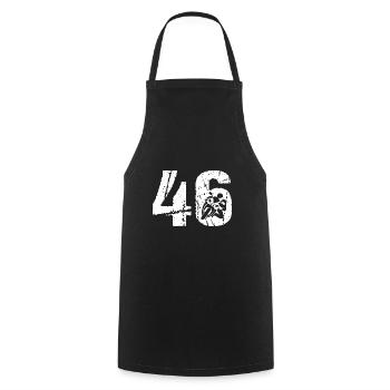 46 Moto Vintage Moto Moto Moto - Tablier de cuisine - noir - Devant - AI Model Male 185 dark (185cm)