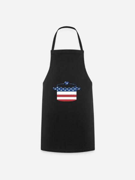 Cook Us Flag Cooking - Kochschürze - Schwarz
