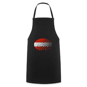 Austria Flag Austria Austrian Flag AT - Cooking Apron - black - Front - AI Model Male 185 dark (185cm)