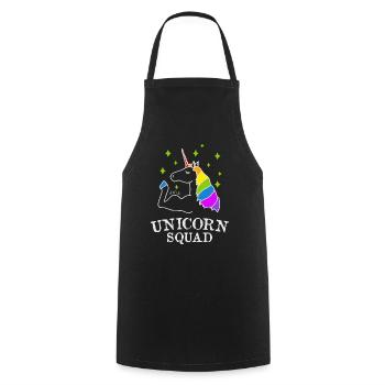Unicorn Squad - gym fitness - Cooking Apron - black - Front - AI Model Male 185 dark (185cm)