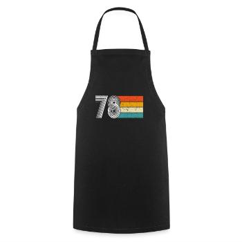 1978 Limited Edition,1978 Classic Birthday Gif - Cooking Apron - black - Front - AI Model Male 185 dark (185cm)
