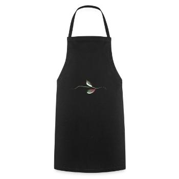 blätter blatt symbol pflanze - Kochschürze - Schwarz - Vorne - AI Model Male 185 dark (185cm)