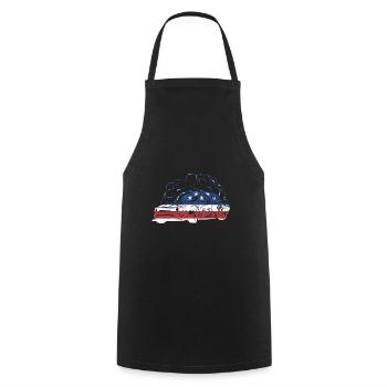 Sport Us Flag Drifting - Kochschürze - Schwarz - Vorne - AI Model Male 185 dark (185cm)