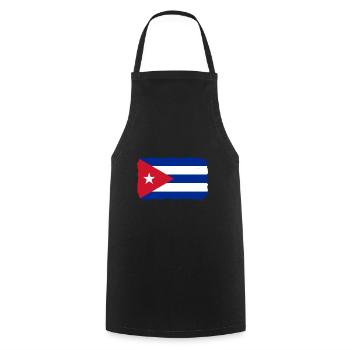 Cuba Flag Caribbean Vacation Cuba Travel Havana - Cooking Apron - black - Front - AI Model Male 185 dark (185cm)
