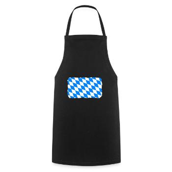 Bavaria Flag Used Look Bavarian Flag Vintage - Cooking Apron - black - Front - AI Model Male 185 dark (185cm)