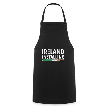 Ireland Flag Vintage Irish Flag Dublin - Cooking Apron - black - Front - AI Model Male 185 dark (185cm)