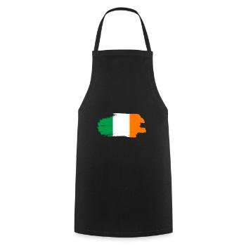 Drapeau de l’Irlande Vintage drapeau irlandais Dublin - Tablier de cuisine - noir - Devant - AI Model Male 185 dark (185cm)