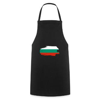 Bulgarien Flagge Bulgarische Fahne Goldstrand - Kochschürze - Schwarz - Vorne - AI Model Male 185 dark (185cm)