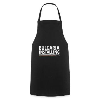 Drapeau bulgare Drapeau bulgare Sables d’or - Tablier de cuisine - noir - Devant - AI Model Male 185 dark (185cm)