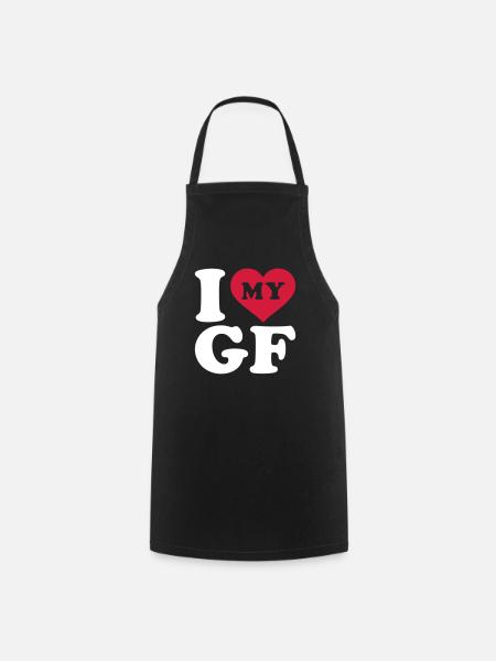 J'aime ma copine - Tablier de cuisine - noir