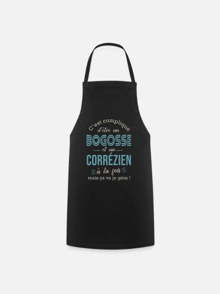 Corrézien cadeau corréze correze Correzien - Tablier de cuisine - noir