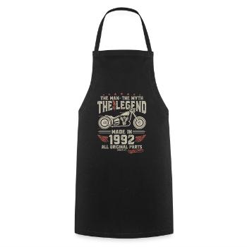 1992 Vintage Man Myth Legend Moto - Tablier de cuisine - noir - Devant - AI Model Male 185 dark (185cm)