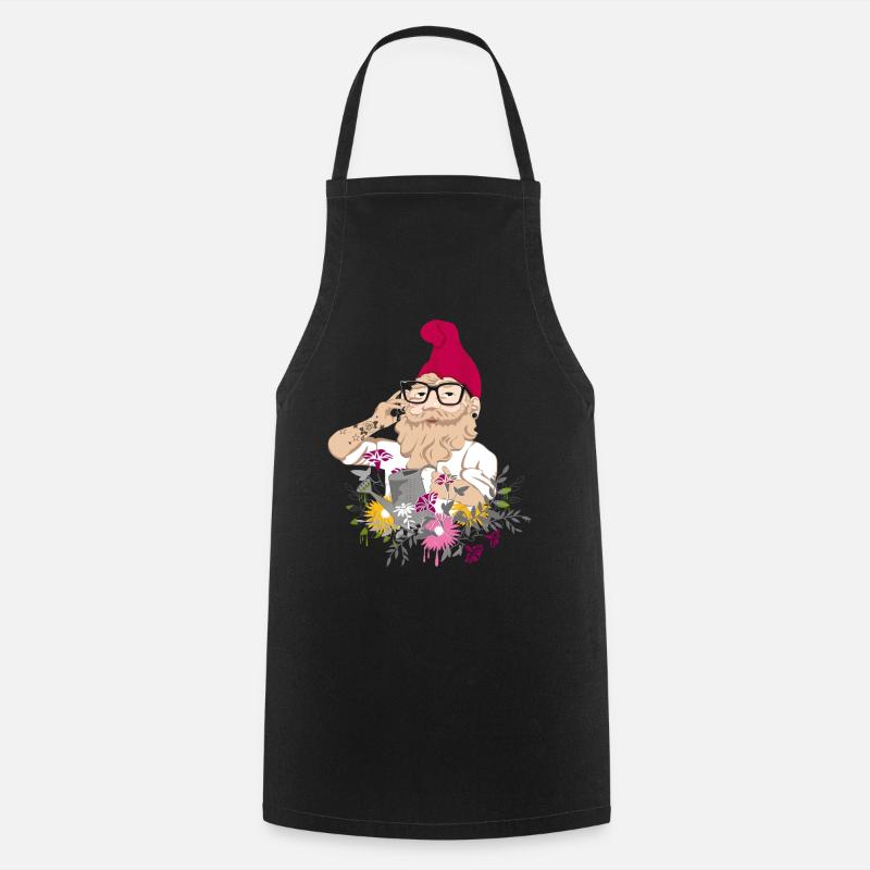 Garden Hipster - Cooking Apron - black