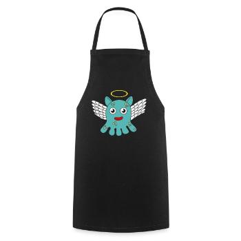 The Small But Adorable Dumbo Octopus Tshirt - Cooking Apron - black - Front - AI Model Male 185 dark (185cm)