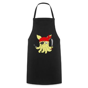 The Small But Adorable Dumbo Octopus Tshirt - Cooking Apron - black - Front - AI Model Male 185 dark (185cm)