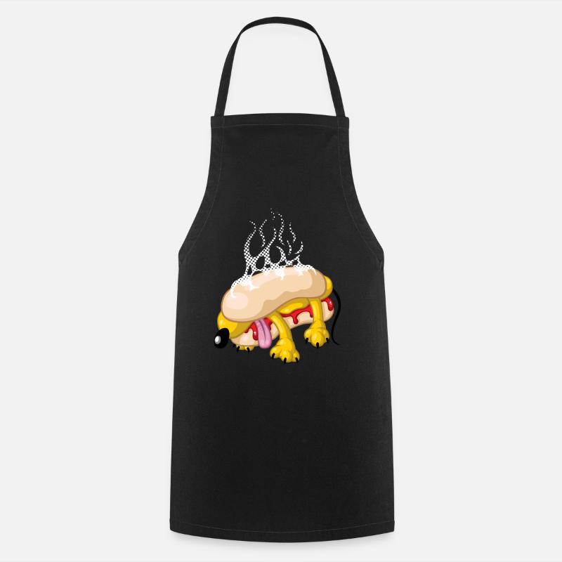 Hot dog - Cooking Apron - black