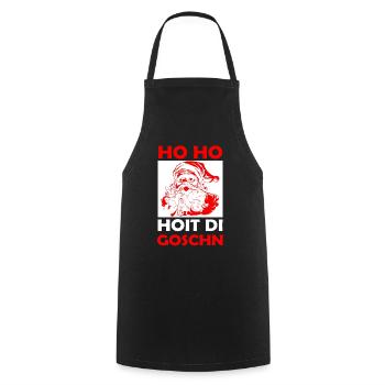 Ho Ho Ho Hoit di Goschn - Kochschürze - Schwarz - Vorne - AI Model Male 185 dark (185cm)