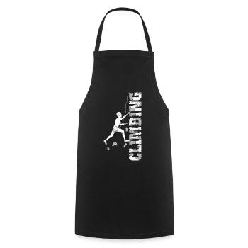 Klettern Sport Bouldering Geschenk Kletterer Climb - Kochschürze - Schwarz - Vorne - AI Model Male 185 dark (185cm)