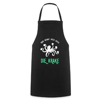 Poulpe Gardien Gardien Football Handball - Tablier de cuisine - noir - Devant - AI Model Male 185 dark (185cm)