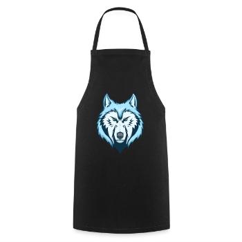 Wolf Raubtier Alpha Rudel Beute Geschenk Idee Wild - Kochschürze - Schwarz - Vorne - AI Model Male 185 dark (185cm)