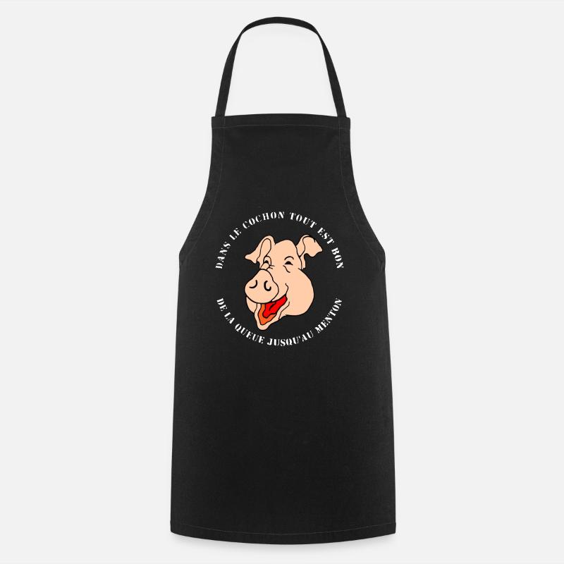 COCHON - Tablier de cuisine - noir