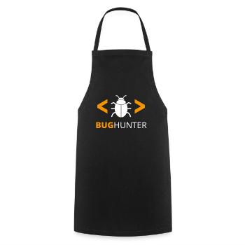 Bug Hunter Programmierer Debugger - Kochschürze - Schwarz - Vorne - AI Model Male 185 dark (185cm)