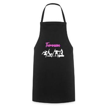 Gymnastics sports jump gymnast - Cooking Apron - black - Front - AI Model Male 185 dark (185cm)
