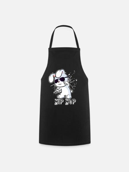 Hip Hop Lapin - Tablier de cuisine - noir