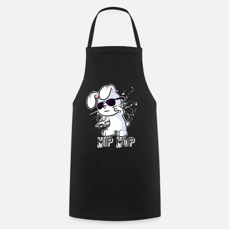 Hip Hop Lapin - Tablier de cuisine - noir