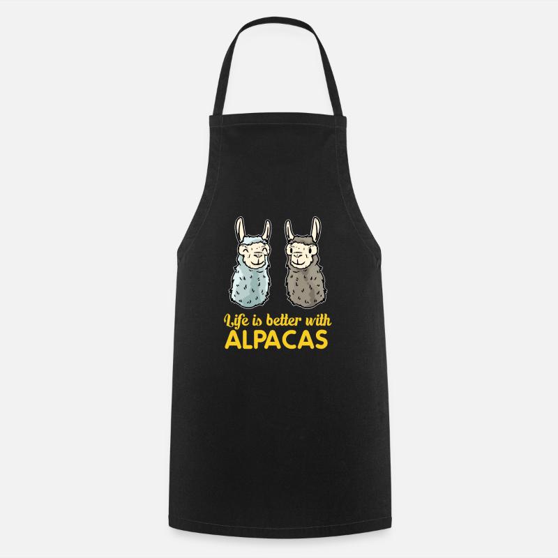 alpaca - Cooking Apron - black