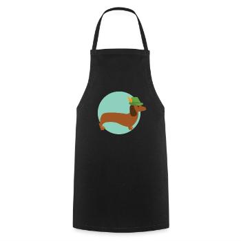 Hunter - Cooking Apron - black - Front - AI Model Male 185 dark (185cm)