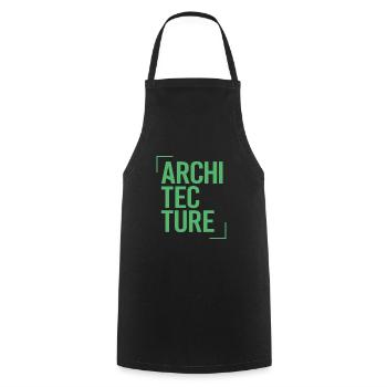 Architekt - Kochschürze - Schwarz - Vorne - AI Model Male 185 dark (185cm)