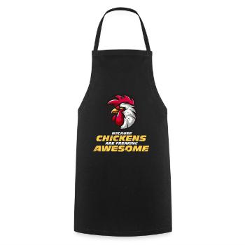 Poulet - Tablier de cuisine - noir - Devant - AI Model Male 185 dark (185cm)