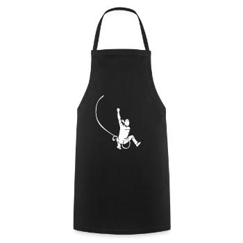Bouldering - Cooking Apron - black - Front - AI Model Male 185 dark (185cm)