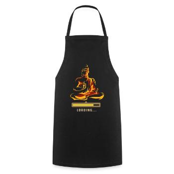 Meditate Meditation Spirituality - Cooking Apron - black - Front - AI Model Male 185 dark (185cm)