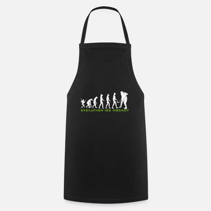 Evolution Hockey sur Glace - Tablier de cuisine - noir