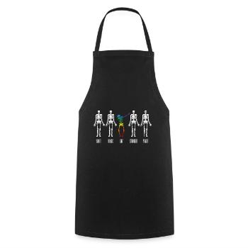 Gay Pride Dab Dabbing Equality LGBT - Cooking Apron - black - Front - AI Model Male 185 dark (185cm)
