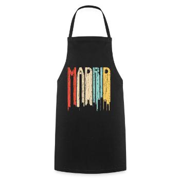 Madrid - Tablier de cuisine - noir - Devant - AI Model Male 185 dark (185cm)