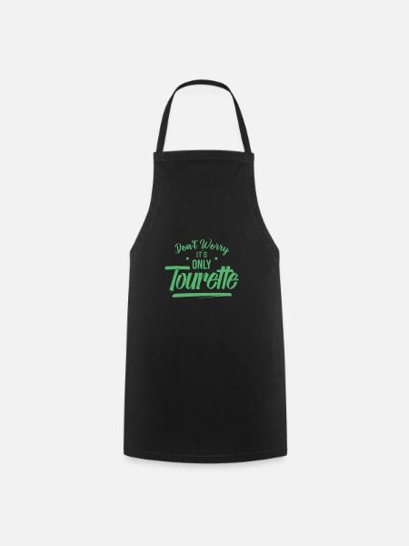 Tourette - Cooking Apron - black