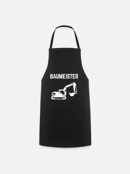 Constructeur excavateur - Tablier de cuisine - noir