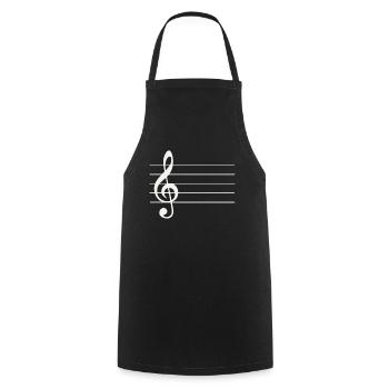 Music instrument wind instrument musical instrument - Cooking Apron - black - Front - AI Model Male 185 dark (185cm)