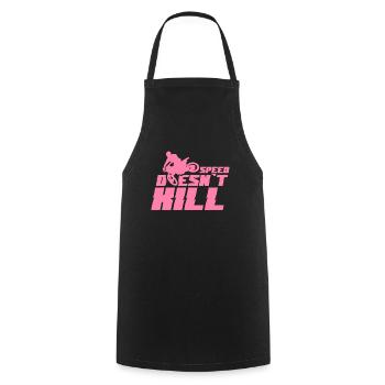 Motocrosser Motocross Motocrosser Motorcycle Biker - Cooking Apron - black - Front - AI Model Male 185 dark (185cm)