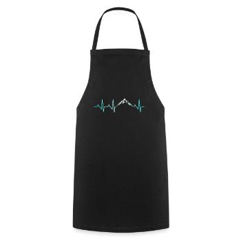 Montagnes de coeur Montagnes de coeur - Tablier de cuisine - noir - Devant - AI Model Male 185 dark (185cm)