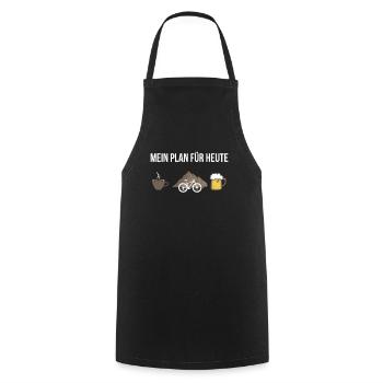 Cycling bike saying - Cooking Apron - black - Front - AI Model Male 185 dark (185cm)