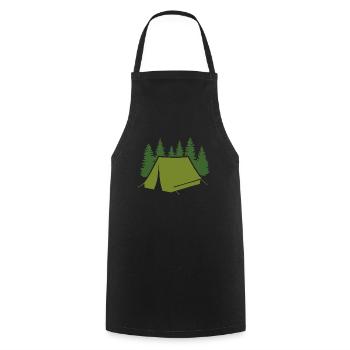 Camper Camping Camper Camping Caravan - Cooking Apron - black - Front - AI Model Male 185 dark (185cm)