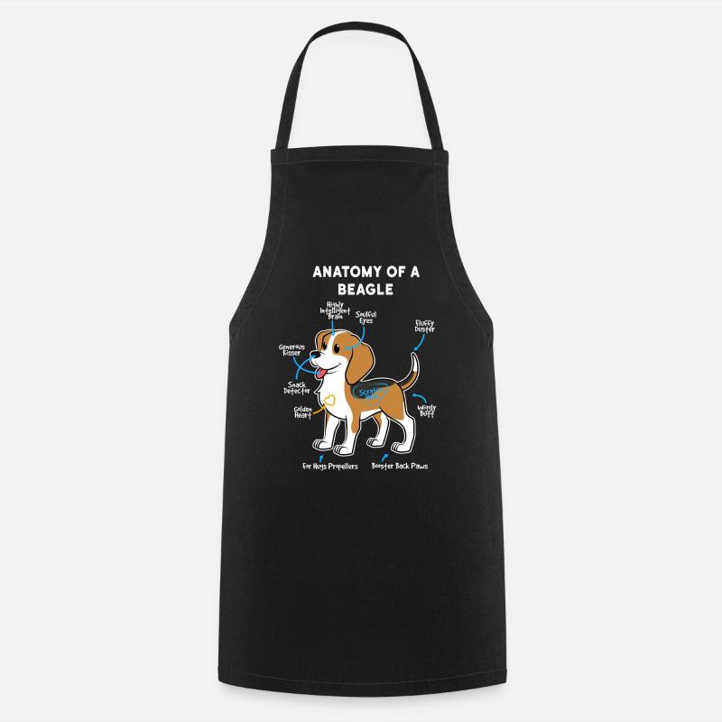 Hund Beagle - Kochschürze - Schwarz