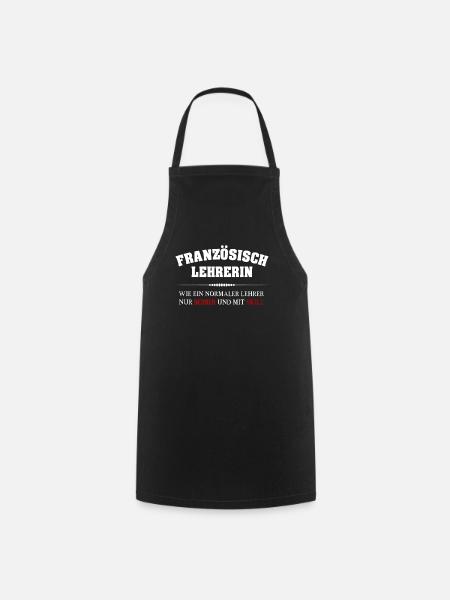 Französisch Lehrerin - Kochschürze - Schwarz